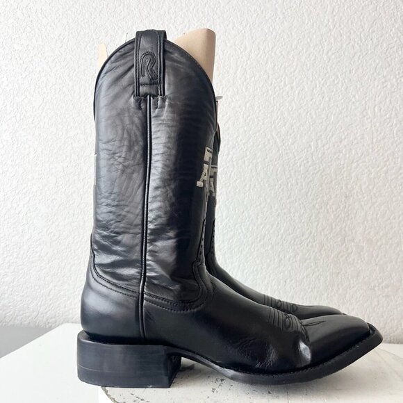 Rod Patrick Mens Cowboy Boots 8.5AA Brown CAYUSE Leather Western Texas A&M Logo - Picture 2 of 12